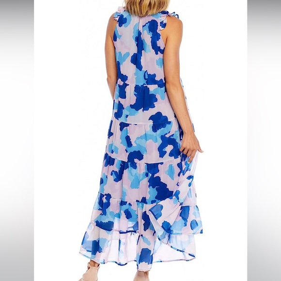 Mud Pie Indy V-Neck Midi Dress L - Picture 3 of 7